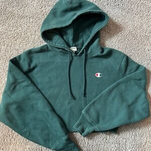 Size small cropped champion hoodie